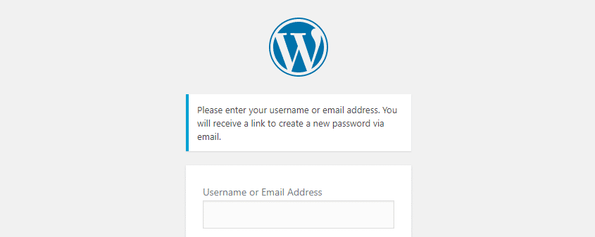 Reset your WordPress password