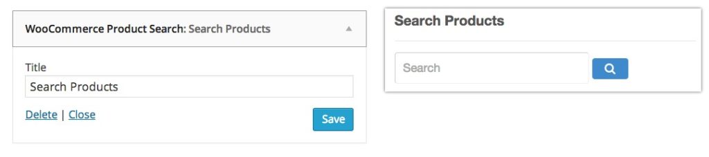 widgets woocommerce product search