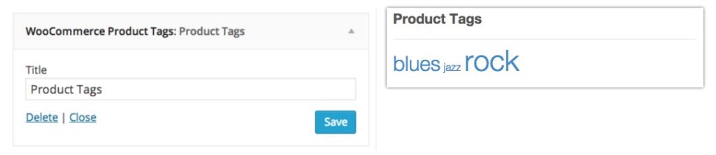 widgets woocommerce product tags