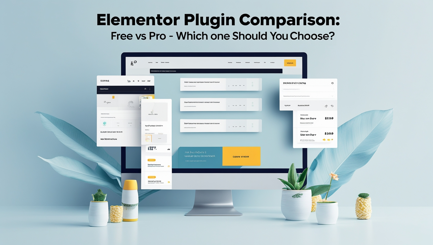 Elementor Plugin Comparison: Free vs Pro – Which One Should You Choose?